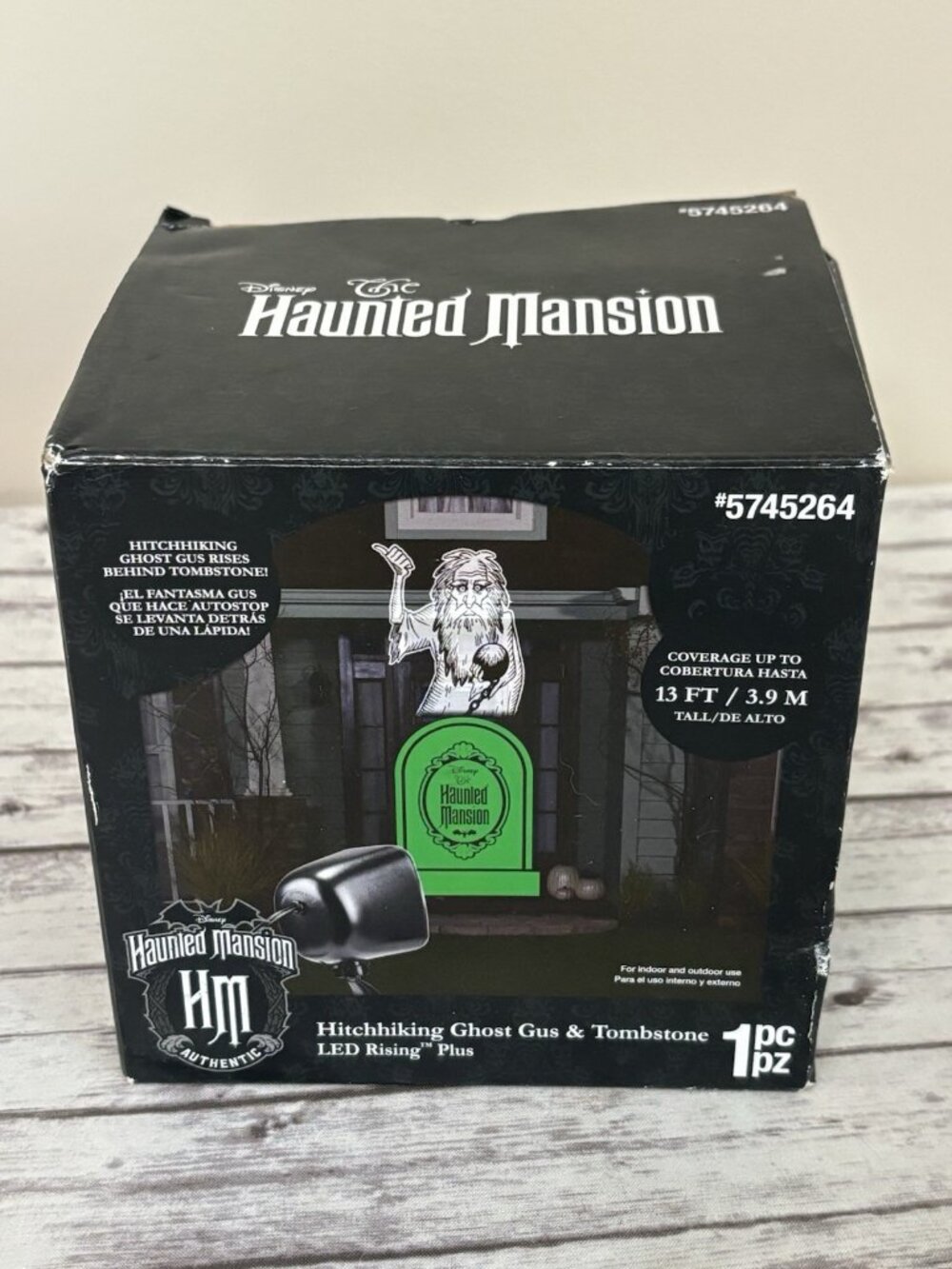 NEW DISNEY "Haunted Mansion" HITCHHIKING GHOST "Gus & Tombstone" LED PROJECTION